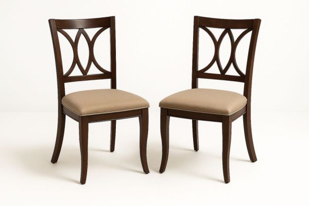 Étkezőszék Szett 2 Darab Fa Barna