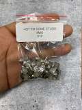 NEW, Hotfix Dome Studs, 100 Pcs, 8mm (Large) SILVER, Great for Denim, Sweaters, Camo Jackets, Belts, Bags, Shoes, Crafts,+ MORE!