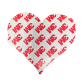 Patch Party Club (1-pc), 3.5” Virginia Heart Sunrise Patch with 3M Adhesive Backing – Perfect for Hats, Bags, Jackets, DIY Projects & Clothing