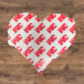 Patch Party Club (1-pc), 3.5” Virginia Heart Sunrise Patch with 3M Adhesive Backing – Perfect for Hats, Bags, Jackets, DIY Projects & Clothing