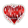 Patch Party Club (1-pc), 3.5” Oklahoma Retro Gradient Patch with 3M Adhesive Backing – Great for Hats, Bags, Jackets, DIY Projects & Clothing