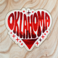 Patch Party Club (1-pc), 3.5” Oklahoma Retro Gradient Patch with 3M Adhesive Backing – Great for Hats, Bags, Jackets, DIY Projects & Clothing