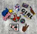 New, Women's/Teen Patch Bundle Set, "Multi-color"|Sequins 11-Piece Assorted Women's Bundle, Iron-on Patches for Clothing