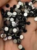 Glass Rhinestones "JET BLACK" Non-Hotfix, Sizes SS6 - SS30, Faceted Rhinestone Crystals, Round FlatBack Glass (1440), Periciosa Stones