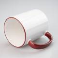 Sublimation Blank,Bright White,11oz Purplish Red Color Handle mug, Custom Drinkware Mugs,Perfect Gift,Personalize Mug, For A Special Someone