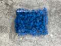 New,"Blue" Spikes, 12mm, 100-pcs, Spikes w/Screws, Small Cone Spikes & Studs, Metallic Screw-Back for DIY Punk, Leather, Bags, and Apparel