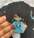 New, "Cute N' Sassy Nurse" w/Clipboard (Small Patch), 100% Embroidery, Size 3.5" Iron-on Exclusive Applique, Jacket Patch, Patch for CR O CS