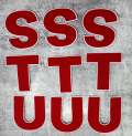 Large 6" Varsity Letter, RED/WHITE, Chenille & w/Felt Letters, 1-pc, Choose Your Letter, A to Z Patch, Iron-on or Sew, Customize Your Jacket