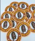 NEW "Melanated Beauty of the Week - Loc'd Beauty" Popular Patch, 3.5-inch Circular Iron-on Embroidered Patch, DIY Applique, Craft Supplies