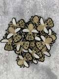 Small "Bee w/Crown" 1-pc,  Metallic Gold, Jacket Patch, Embroidered Applique Iron On Patch, Size 1.75", Patch for Hats and Crocs