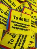 New ARRIVAL, "To Do List" DIY Notepad, Cool Novelty Patch, Embroidered Applique Iron On Patch, Size 4"x 4", Notepad Patch, Planner Girl