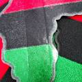 Chenille: "Pan-African Flag", Juneteenth Fashion, Large, Size 9", Iron-on Varsity Patch, DIY Applique, Large Patch for Jackets, 1-pc