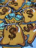 Medium: "Bag of Money", NEW, Check a Bag Patch, Size 5", Iron-on 100% Embroidered Patch; Entrepreneur Gift; Fun Jacket Patch, DIY