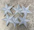 2pc/Mini Light BLUE Star Applique Set, Star Patch, 1" inch Small Stars, Cool Applique, Iron-on Embroidered Patch, Patches for Clothes