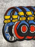 New, Exclusive, "Music Lovers Heaphones", Iron or Sew-on Embroidered 3D Music Patch, Exclusive Appliques, Size 5"