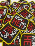 New Arrival, "Won't He Do It!" Statement Patch, Iron-on Embroidered Patch Badge, Cool Patches, DIY, Jacket Patch, 3", Small, Colorful Patch