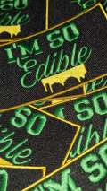 NEW, Limited Edition, "I'm So Edible" Iron-On Patch, Embroidered Patch Grab Bag, Patches for Weed Lovers, Cannabis Badge,Size 3"