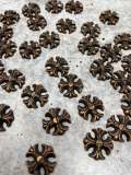 NEW, Hotfix Rusted Chrome Royal Cross Studs, 100 Pcs,(One Size), Great for Denim, Sweaters, Camo Jackets, Belts, Bags, Shoes, Crafts,+ MORE!