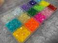 15-Color TRANSPARENT Resin Bling Rhinestone Kit, 15,000 pcs, Flatback Jelly Stones, 3D Nail Art DIY Deco Bling Kit Supplies Embellishments