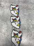 Order of The Eastern Star, Half-Face Star Iron-on Patch, Size 4", OES Badge, Small Patch for Jackets, Crocs, and Hats