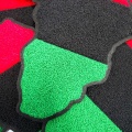 Chenille: "Pan-African Flag", Juneteenth Fashion, Large, Size 9", Iron-on Varsity Patch, DIY Applique, Large Patch for Jackets, 1-pc