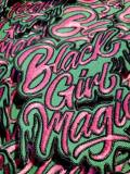 Pink & Green,"Drippin, Black Girl Magic" NEW Design, Iron-on Embroidered Patch, DIY Applique, Size 4", Cute Gift for Sorority Girl