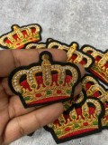 Small Royal Crown Patch , Cool Applique for Men, Iron-On Embroidery Patch, Cool Patch for Camo, Fashion Badge for Clothing