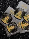 Soul Queen, Enamel Pin, Black Girl with 4C Hair and "Soul" Earrings, Exclusive Lapel Pin, Accessories for Bags, Jackets, Shoes, DIY Supplies