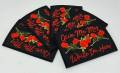 Exclusive, "Give Me My Roses, While I am Here," Statement Patch, 4"x3" Patch, Iron-on Embroidered Patch; Cool appliques, Rose Patch