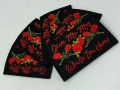 Exclusive, "Give Me My Roses, While I am Here," Statement Patch, 4"x3" Patch, Iron-on Embroidered Patch; Cool appliques, Rose Patch