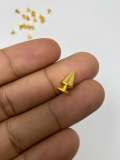 NEW, "Screw on Spikes", 10mm 3/8" GOLD Spiked Studs, Cone Spikes Screw-back Studs for Clothing, Leather, Spikes with Screws, 100 PCS