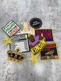 New, Men's Patch Bundle Set, "Black Excellence"|Sequins 11-Piece Assorted Men's Bundle, Iron-on Patches for Clothing