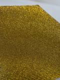 Gold,Hot-fix Rhinestone Sheet for Blinging Clothes, Shoes, Handbags, Mugs, Wine Glasses & More, 10" x 16.5" sz, 18,000 Stones, Iron-on
