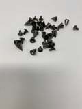NEW, "Screw on Spikes", 10mm 3/8" Black Spiked Studs, Cone Spikes Screw-back Studs for Clothing, Leather, Spikes with Screws, 100 PCS