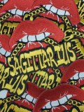 12-Pc Set|Poppin' Lip and Metallic Chain Iron-On Patch Set, Zodiac Set|Astrology Appliques|Cool Embroidered Patches|DIY Patches