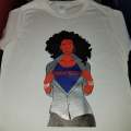 Cool, Glitter and HTV "Super Mommy'Preneur" Tshirt, Layered Design