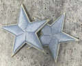 2pc/Mini Light BLUE Star Applique Set, Star Patch, 1" inch Small Stars, Cool Applique, Iron-on Embroidered Patch, Patches for Clothes