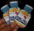 Vintage "Chill Pill" 1-pc, Embroidered Patch, Fun Appliques, Iron or Sew On Patches, Cool Patches