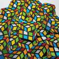 Cool, Embroidered Patch "Rubiks Cube " 3-inch, Iron-on Patch, Cute Patch Badge