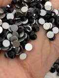 Glass Rhinestones "JET BLACK" Non-Hotfix, Sizes SS6 - SS30, Faceted Rhinestone Crystals, Round FlatBack Glass (1440), Periciosa Stones
