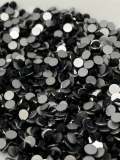Glass Rhinestones "JET BLACK" Non-Hotfix, Sizes SS6 - SS30, Faceted Rhinestone Crystals, Round FlatBack Glass (1440), Periciosa Stones