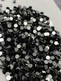 Glass Rhinestones "JET BLACK" Non-Hotfix, Sizes SS6 - SS30, Faceted Rhinestone Crystals, Round FlatBack Glass (1440), Periciosa Stones