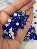 Glass Rhinestones "ROYAL BLUE" Non-Hotfix, Sizes SS6 - SS30, Faceted Rhinestone Crystals, Round FlatBack Glass (1440), Periciosa Stones
