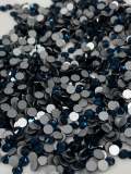 Glass Rhinestones "NAVY BLUE" Non-Hotfix, Sizes SS6 - SS30, Faceted Rhinestone Crystals, Round FlatBack Glass (1440), Periciosa Stones