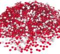 Glass Rhinestones "RED" Non-Hotfix, Sizes SS6 - SS30, Faceted Rhinestone Crystals, Round FlatBack Glass (1440), Periciosa Stones