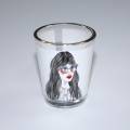 1oz “Gold Rim” Sublimation Shot Glass, Blank Shot Glass for Personalization, Dye-sub Blank Craft Supplies,