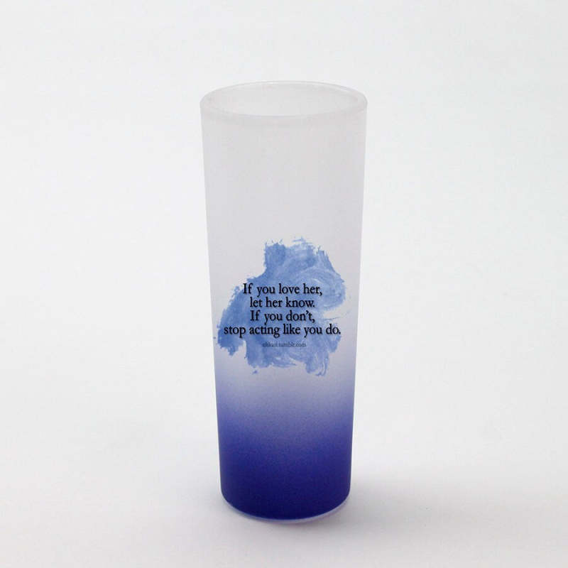 3oz “Navy Blue” Frosted Shot Glass, Blank Shot Glass for Sublimation, Customizable Frosted Shot Glass, Dye-Sub Blank for DIY Gifts