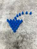 New,"Blue" Spikes, 12mm, 100-pcs, Spikes w/Screws, Small Cone Spikes & Studs, Metallic Screw-Back for DIY Punk, Leather, Bags, and Apparel