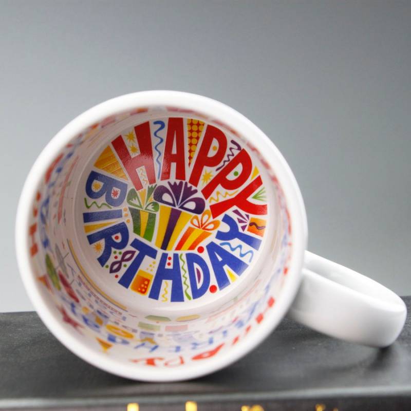 Sublimation Blanks, Bright White, 11oz inner Happy birthday mug, Custom Drinkware Mugs, Perfect Gift, Personalize Mug, For A Special Someone