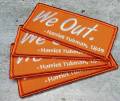 We Out. "Harriet Tubman, 1849" Black History Month Patch; Iron-on Embroidered Patch Badge; Size 4"x2"